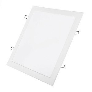 Painel LED de Embutir 30w Quadrado 40x40 Branco Quente 3000K  - Avant