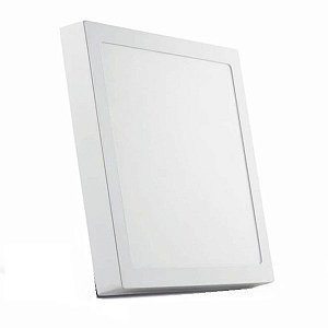 Plafon Led de Sobrepor 18w Quadrado 22x22 Branco Frio 6000K